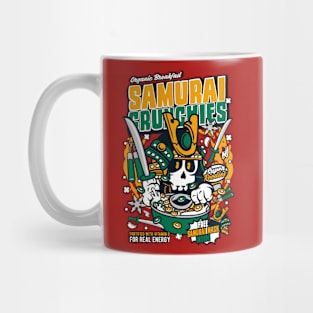 Retro Cartoon Cereal Box // Cereal Samurai Crunchies // Funny Vintage Breakfast Cereal Mug